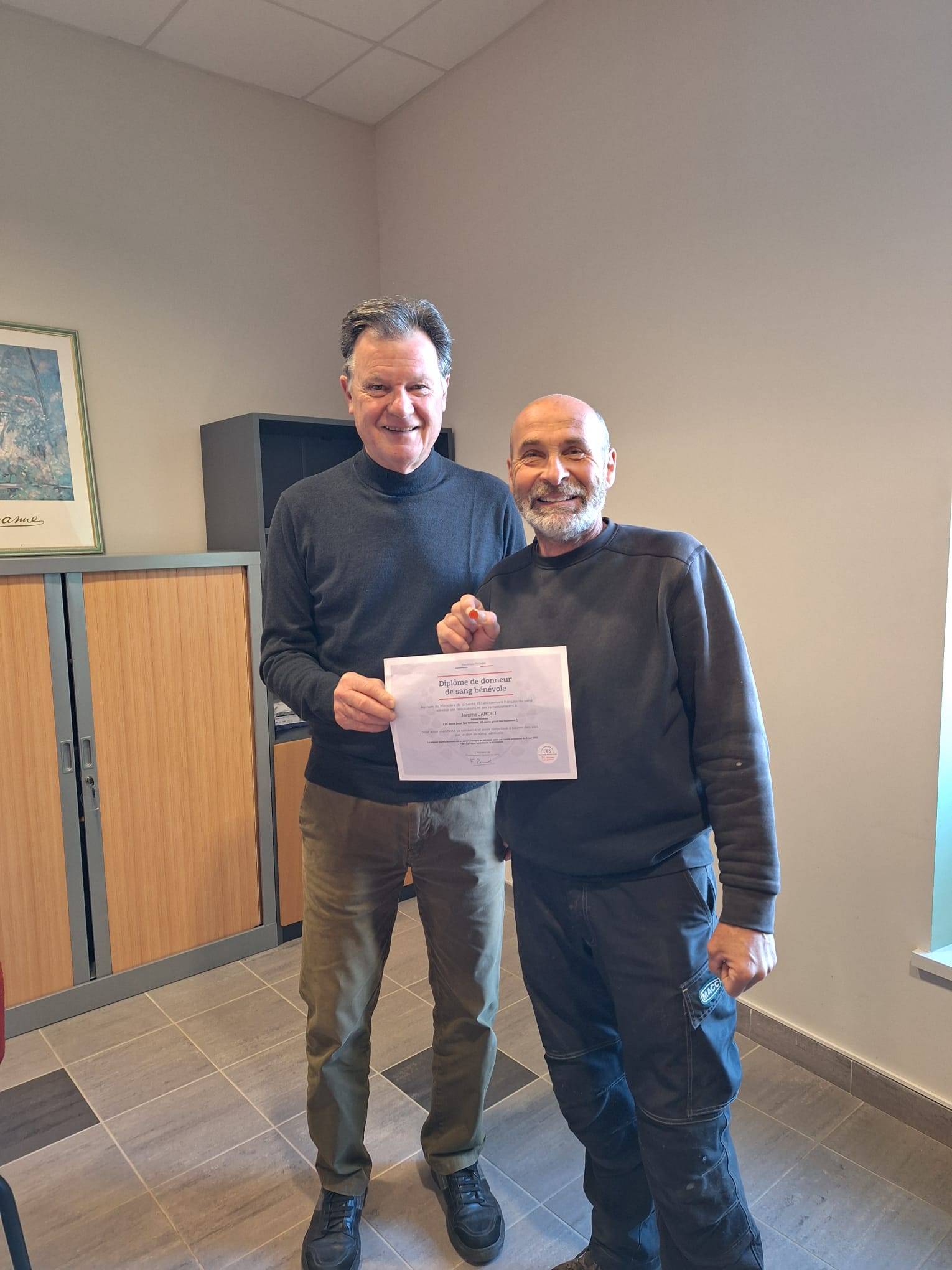 Jérôme Jardet don du sang
